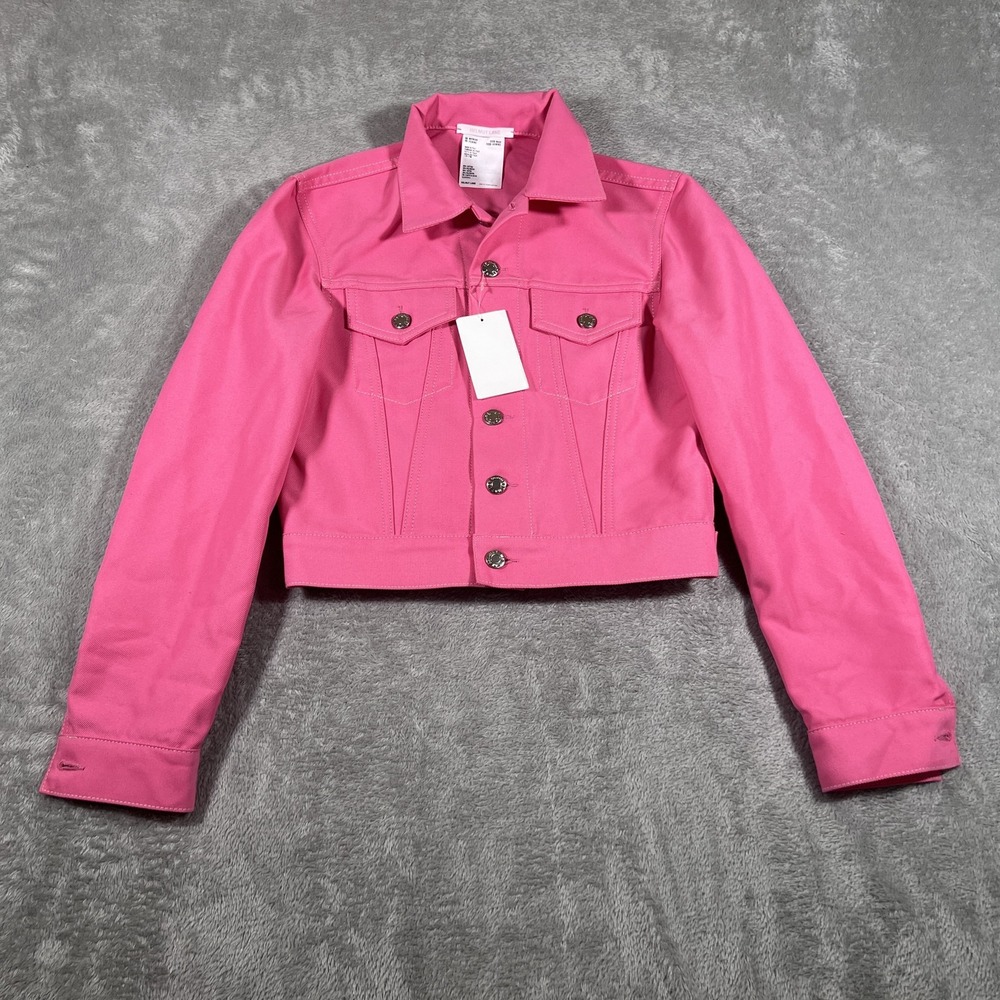 Helmut Lang Jacket Womens XS Devi Twill Cropped Button Up Made in Italy New